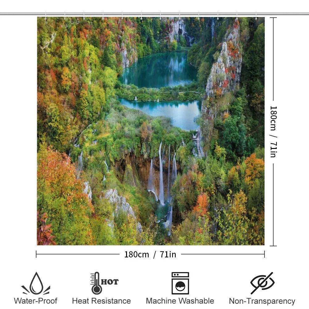 Scenic Fall Valley Lakes — Detail 2