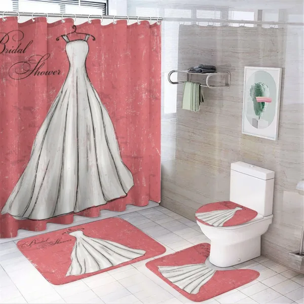 Wedding Bride Party on a shower curtain