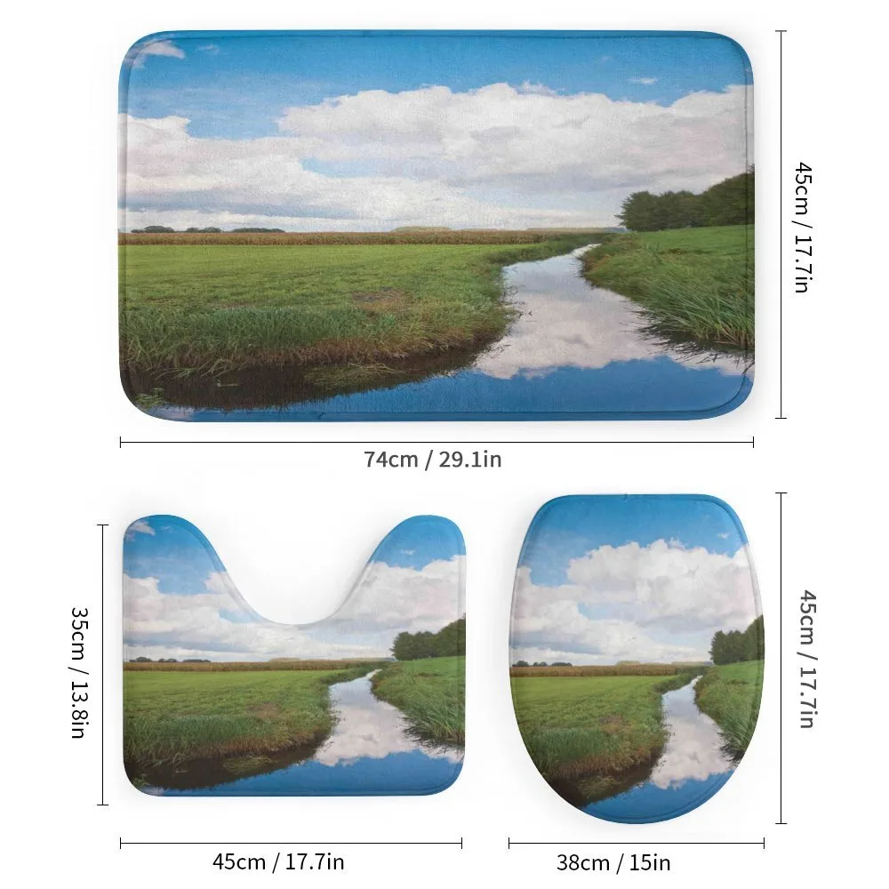 Calm River Meadow Trees — Detail 1