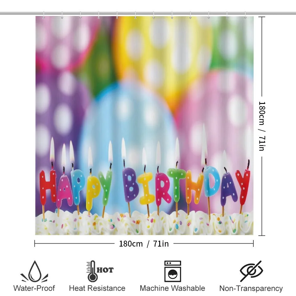 Candle on Party Cake — Detail 2