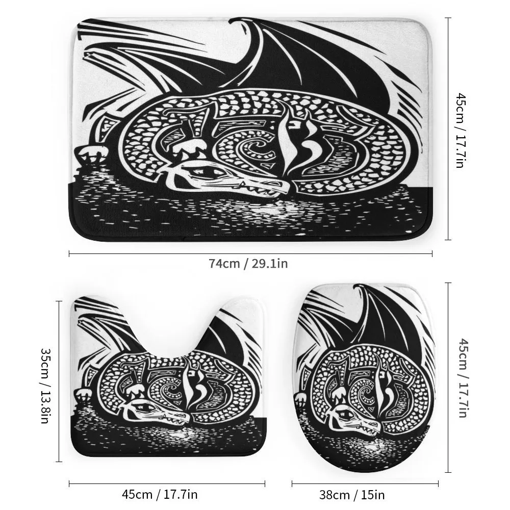 Curled up Dragon Sketch — Detail 1
