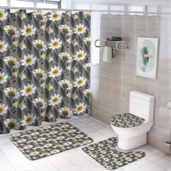 Daisy Petals on a shower curtain