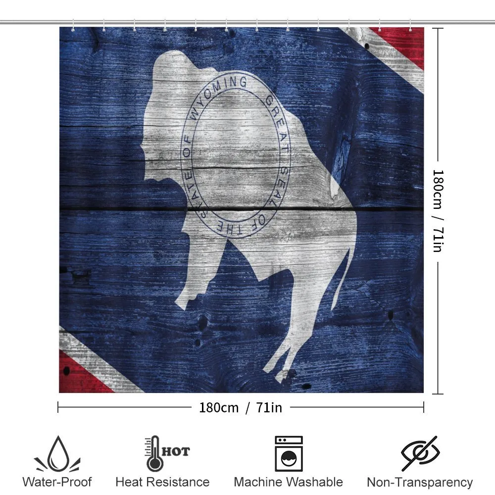 Equality State Flag Wooden — Detail 2