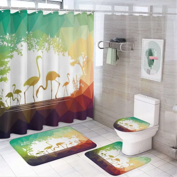 Flamingo Wild Animals on a shower curtain