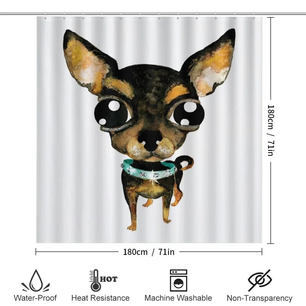 Gem Collar Big Eyed Dog — Detail 2