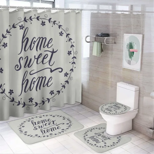 Hand Written Text on a shower curtain