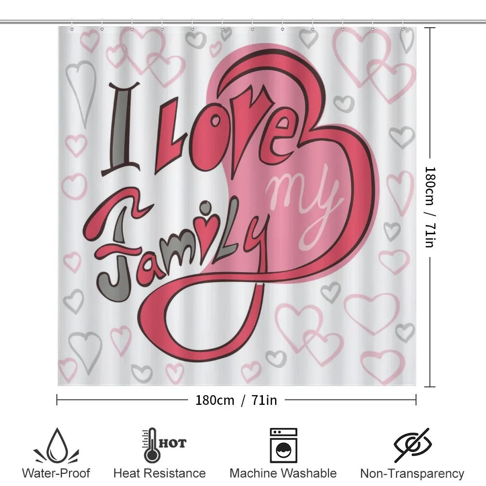 I Love Family Hearts Swirl — Detail 2