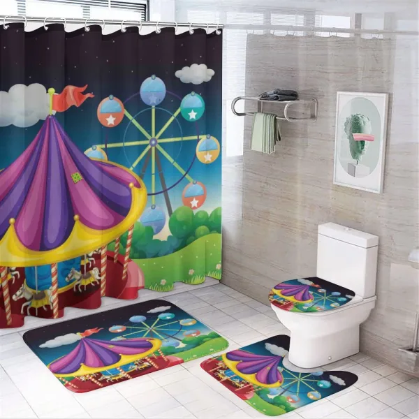 Kids Entertainment on a shower curtain