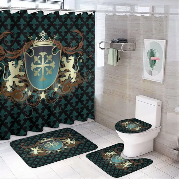 Middle Ages Coat of Arms on a shower curtain