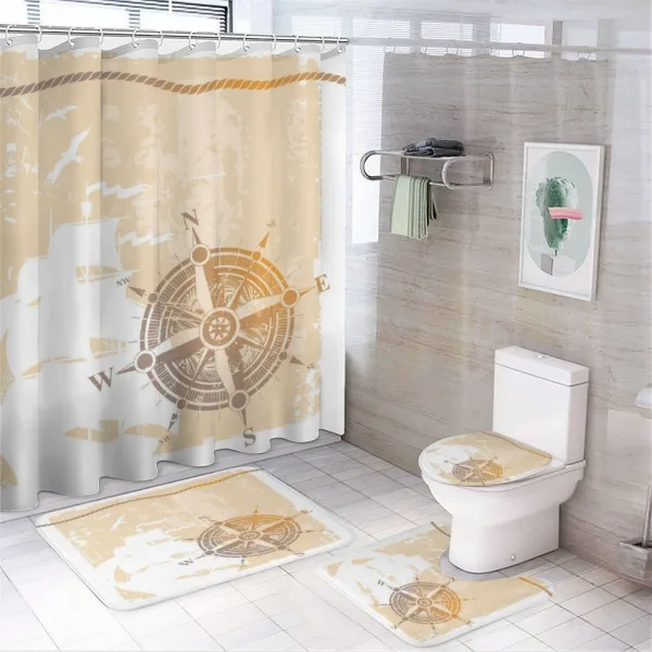 Nautical Ship Rope Cool on a shower curtain