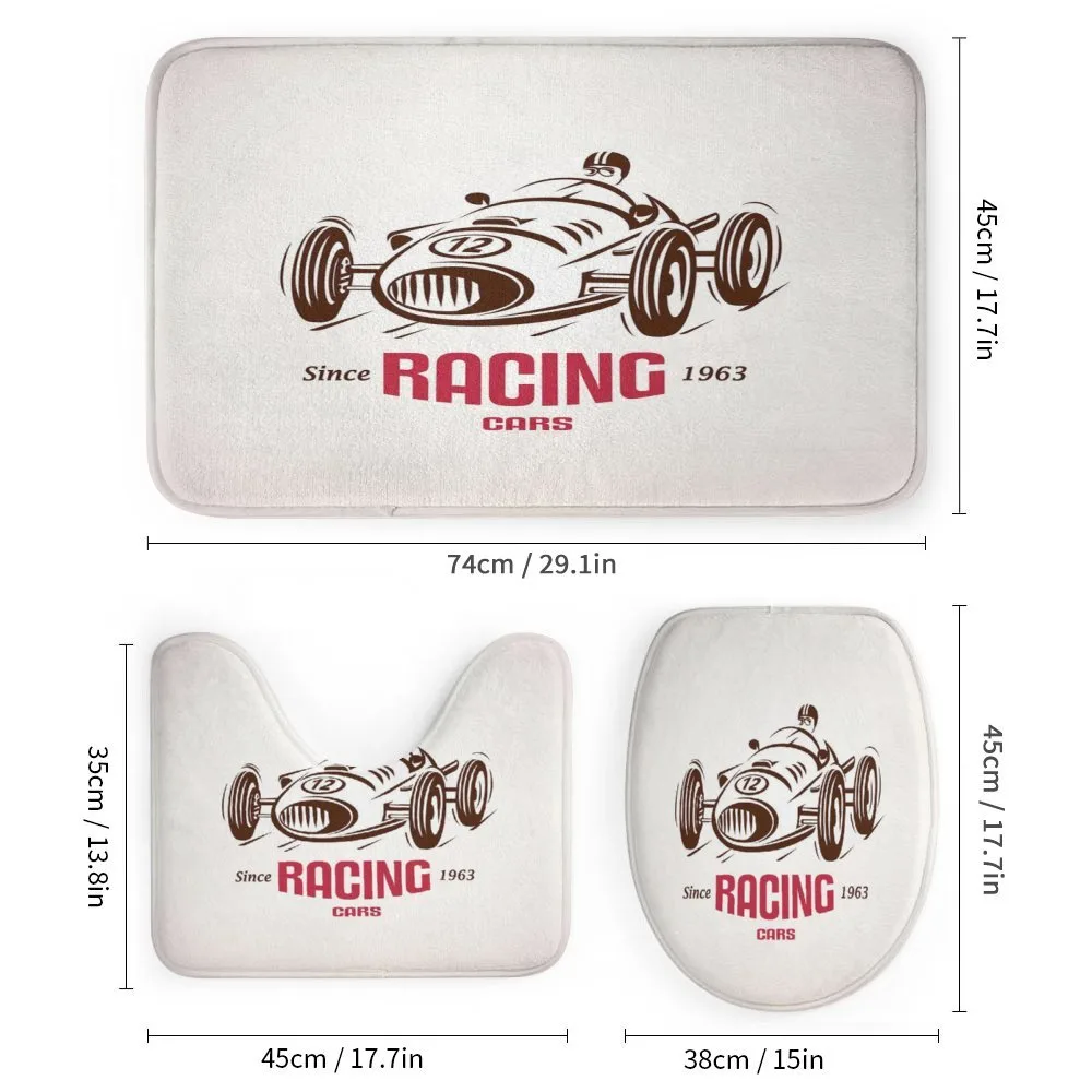Retro Race Car Emblem — Detail 1