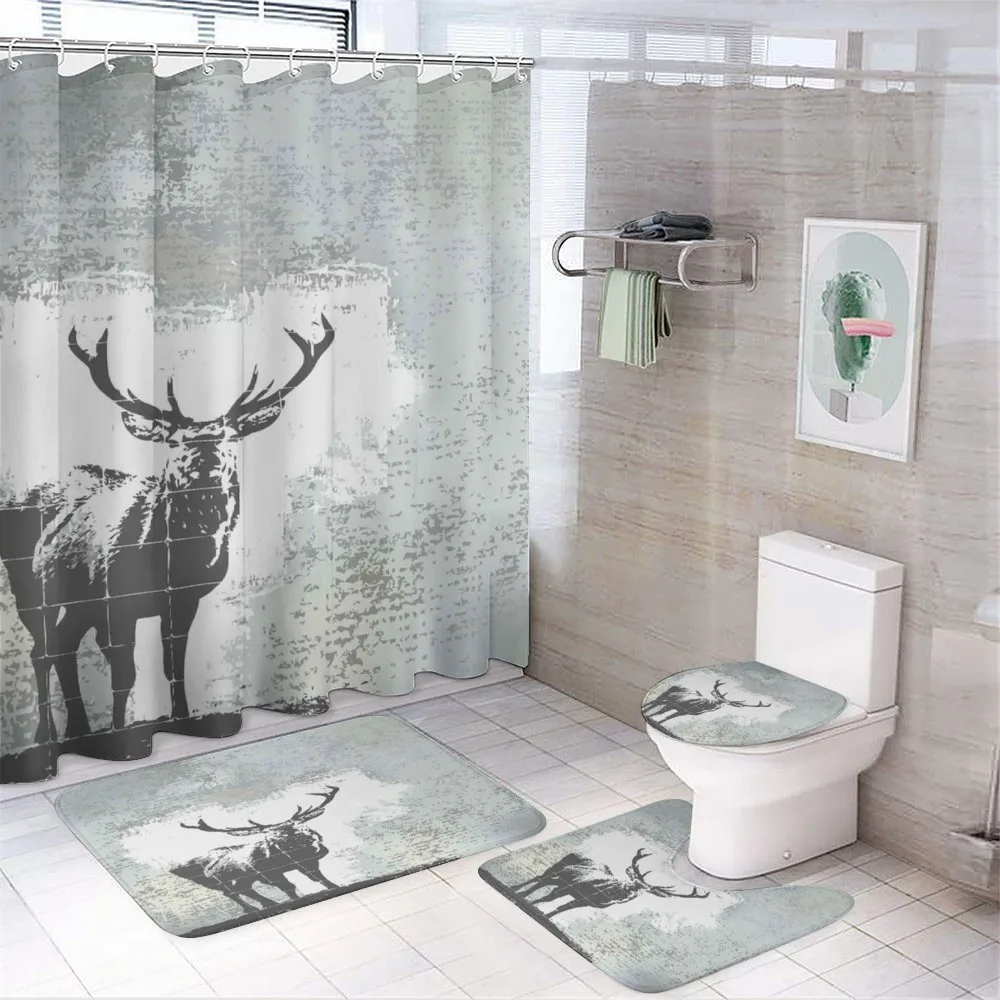 Stag Silhouette Grunge — Your design