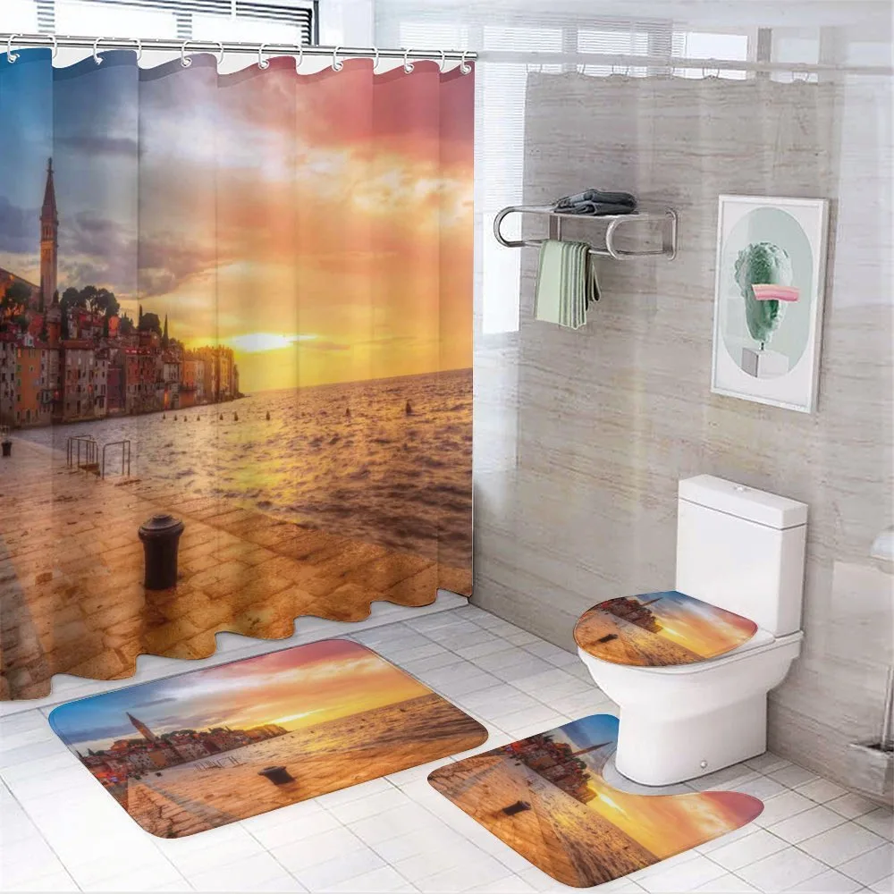 Sunset Seashore Coast — Your design