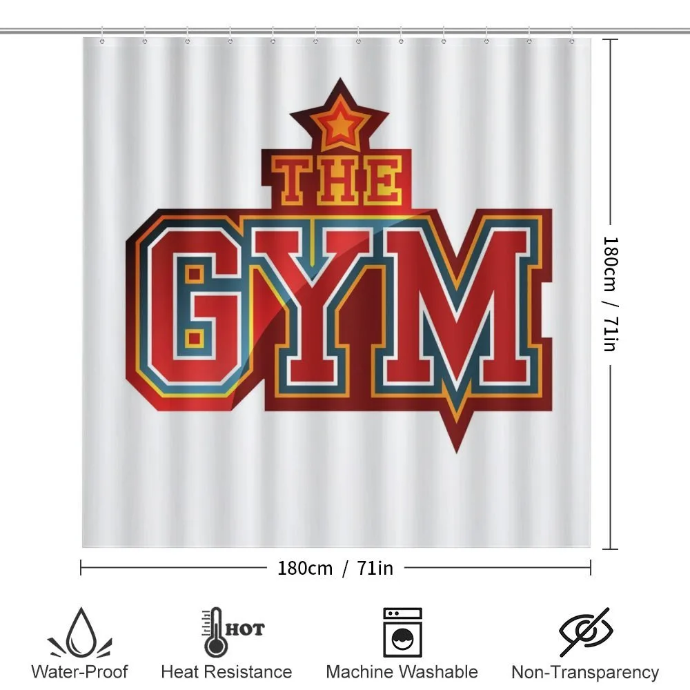 Vibrant Gym Sign Star — Detail 2