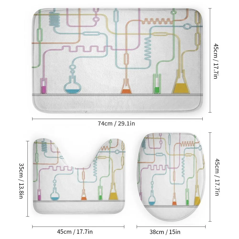 Beakers with Solution and Tubes — Detail 1