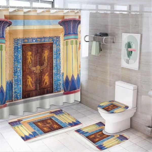 Egypt Building on a shower curtain
