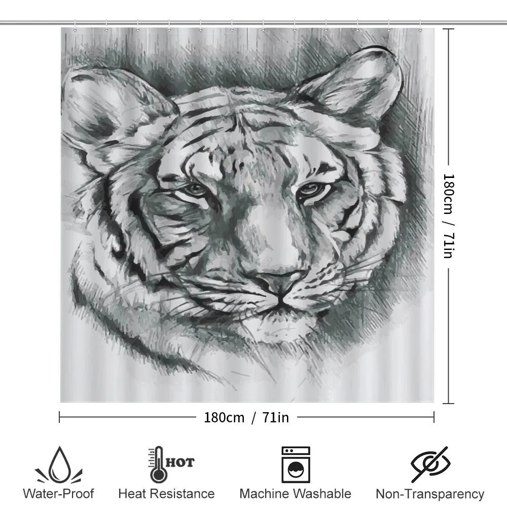 Grey Lion Head — Detail 2