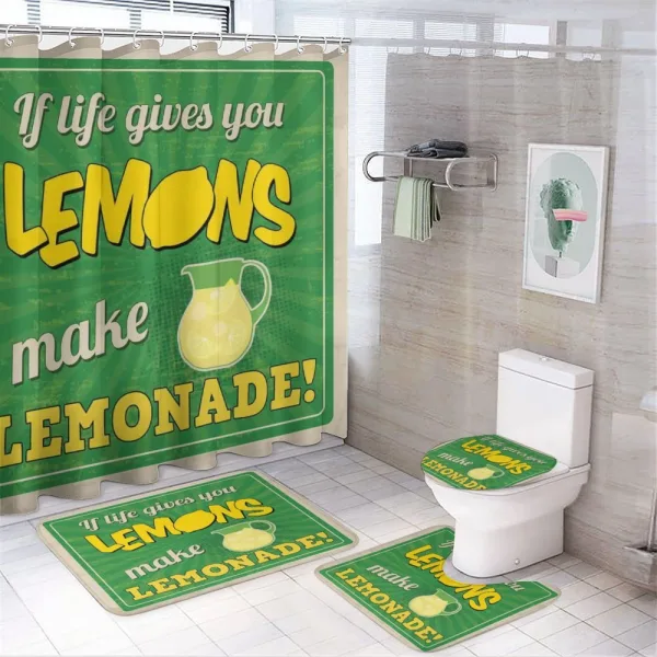 If Life Gives You Lemon on a shower curtain