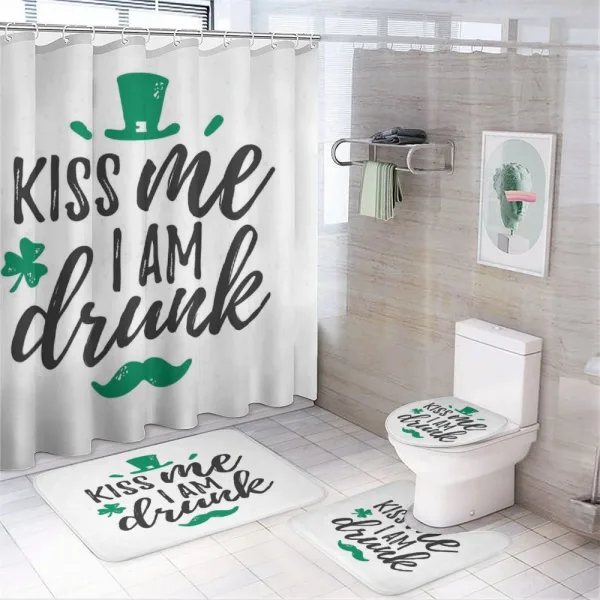 Irish Leprechaun Hat on a shower curtain