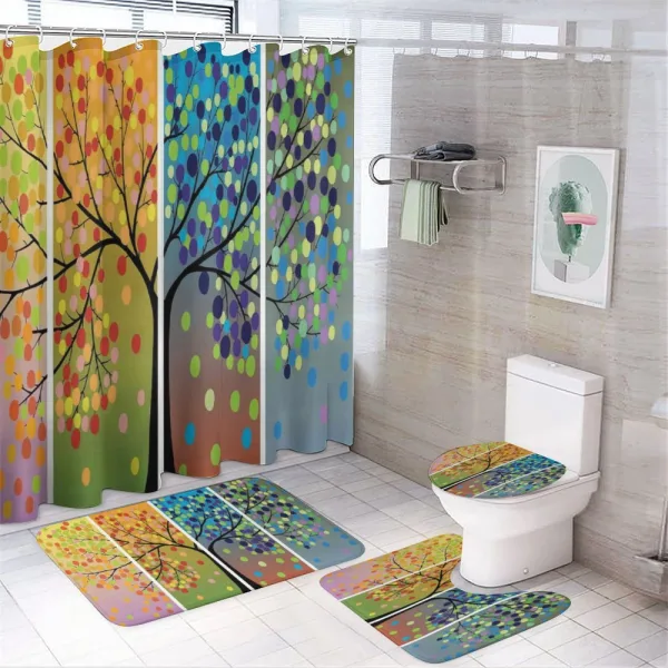 Kids Digital Drawing on a shower curtain