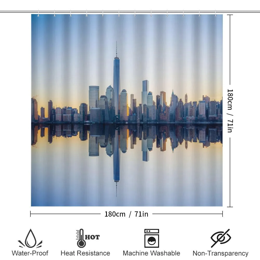 Manhattan Skyline Reflection — Detail 2