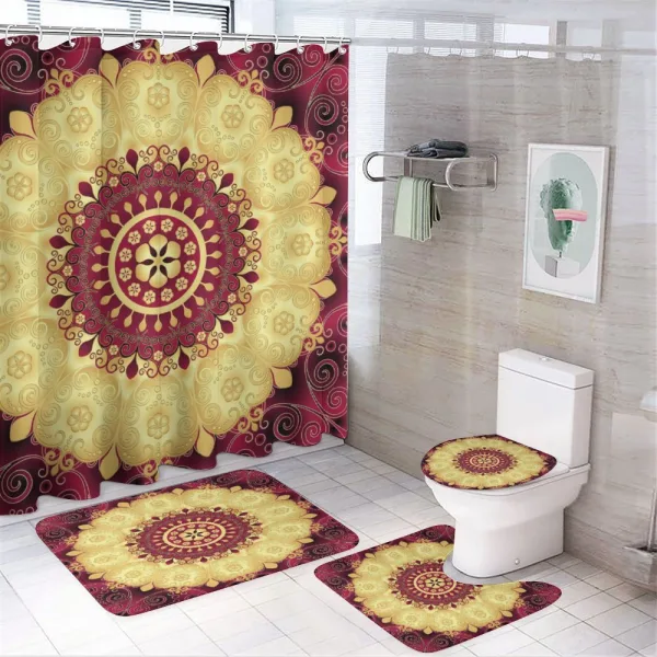 Old Baroque Art on a shower curtain