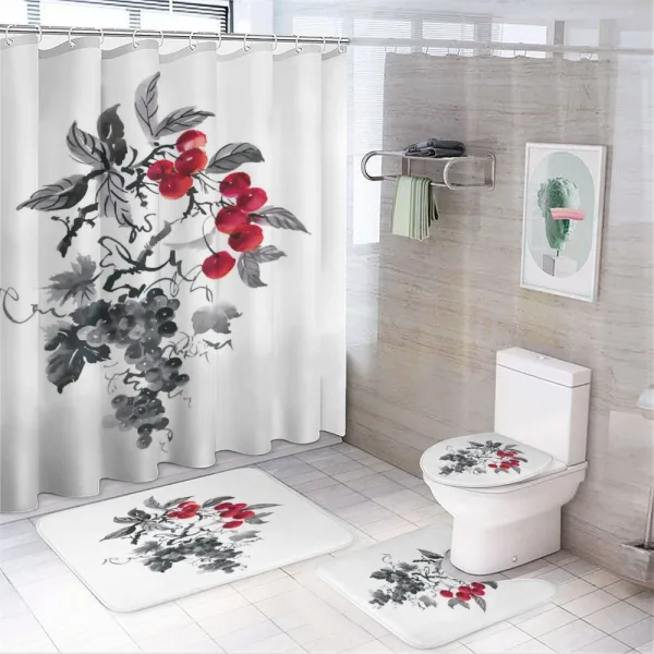 Rural Natural Foliage on a shower curtain
