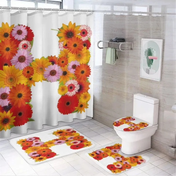 Summer Vibes Letter on a shower curtain