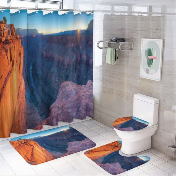 Sunrise at Toroweap on a shower curtain