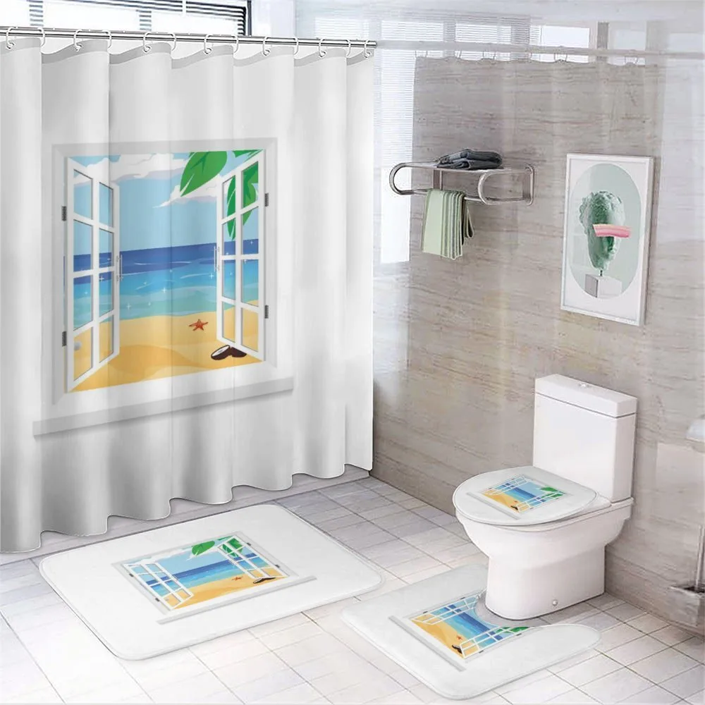 Window View Ocean Leaves — Your design