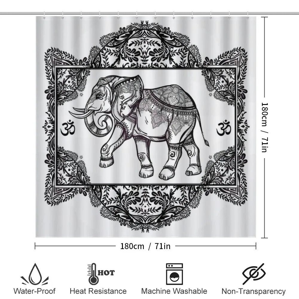 Bohemic Floral Elephant — Detail 2