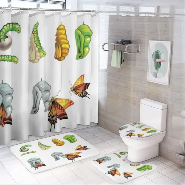 Cocoon Nature Cycle on a shower curtain