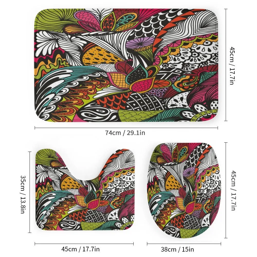 Colorful Ornate Leaves — Detail 1
