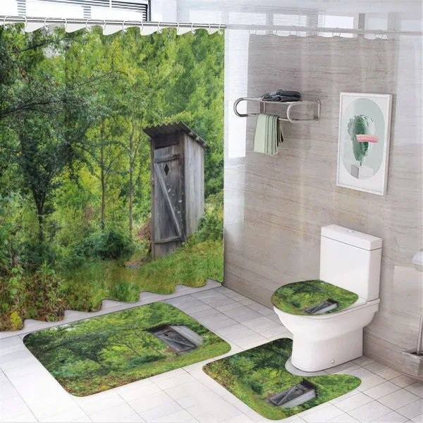 Cottage Forest on a shower curtain