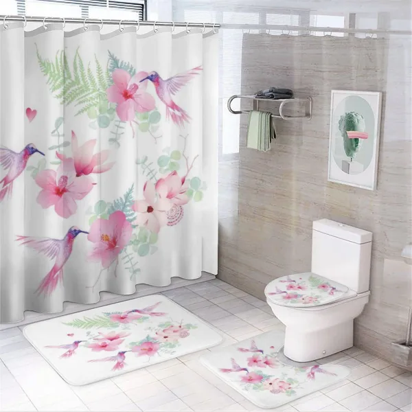 Flowers Wild Nature on a shower curtain