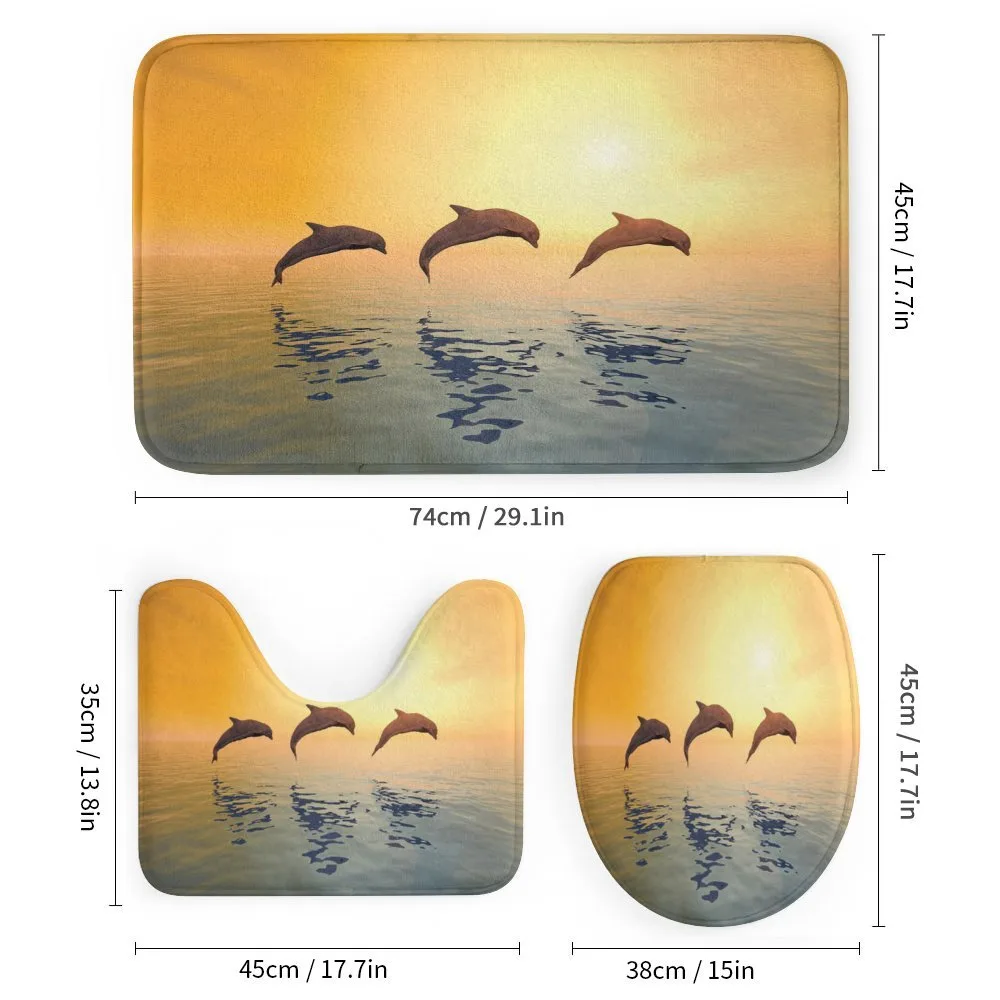 Jumping Fish on Sea Sunset — Detail 1