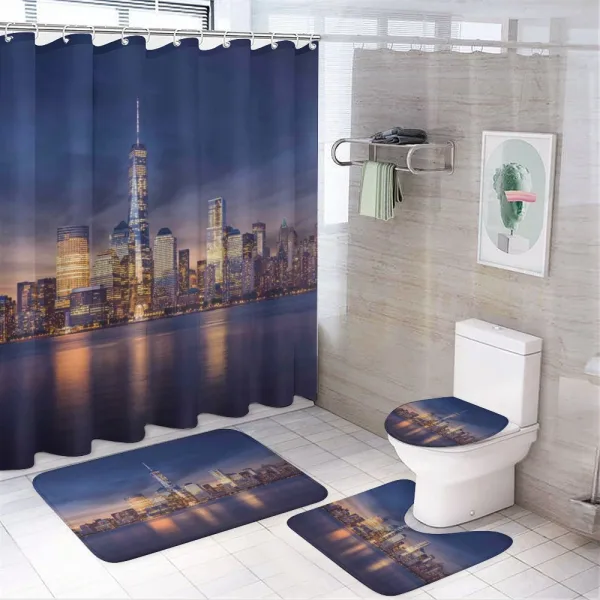Manhattan Landscape on a shower curtain