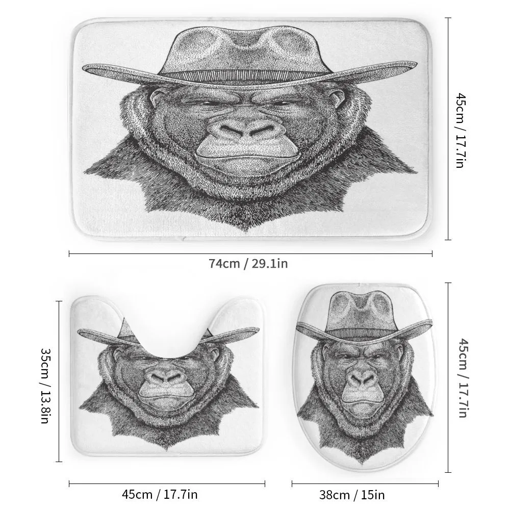 Old Monkey in a Cowboy Hat — Detail 1