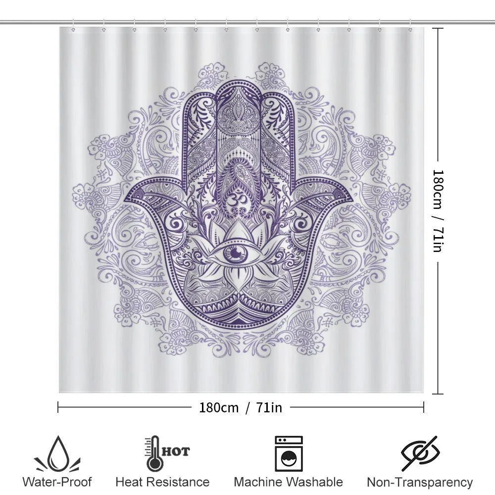 Ornate Hamsa Paisley — Detail 2