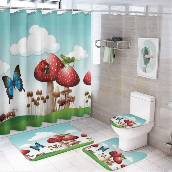 Realistic Wild Habitat on a shower curtain