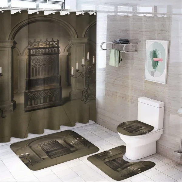 Renaissance Castle King on a shower curtain