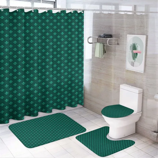 Retro Royal French on a shower curtain