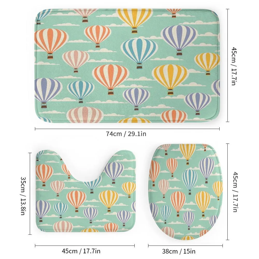 Retro Travel Balloons — Detail 1