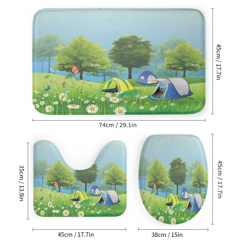 Tents in Spring Forest — Detail 1
