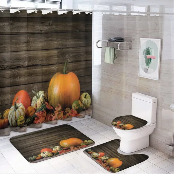 Thanksgiving Day on a shower curtain
