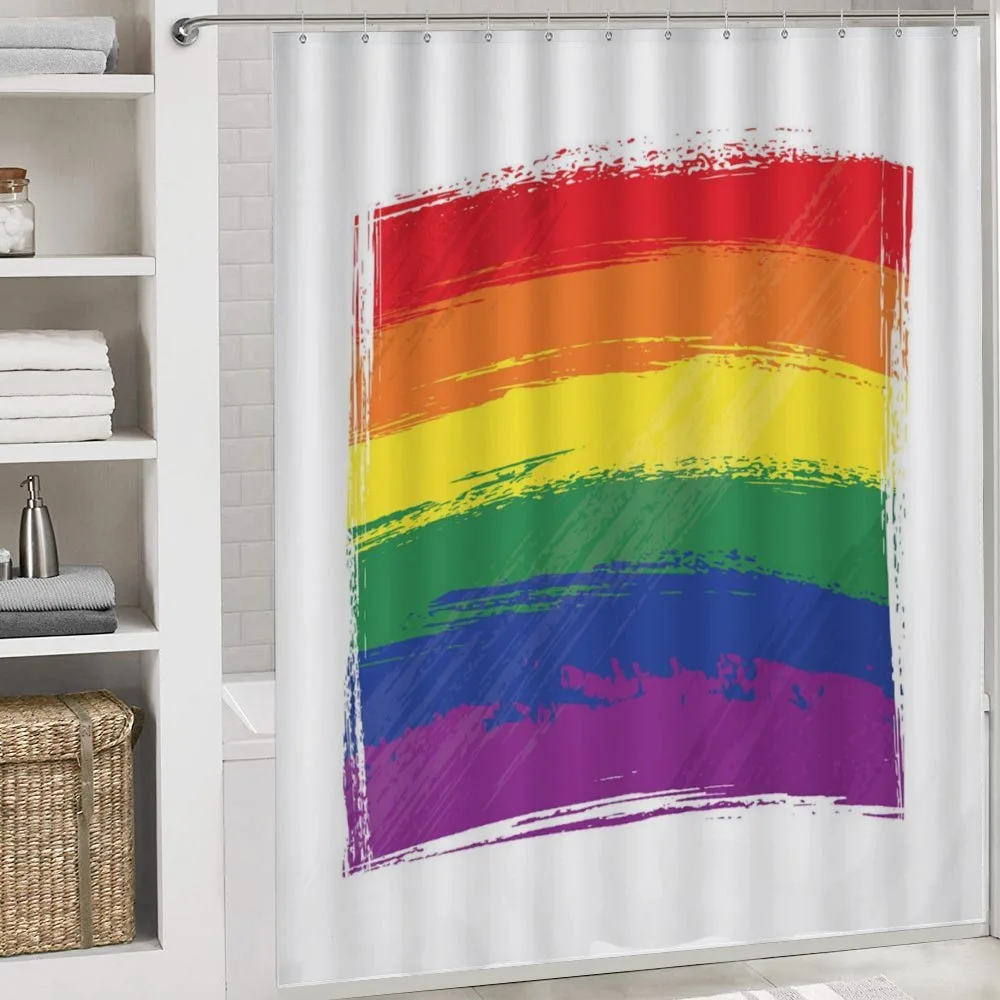 Watercolor Rainbow Flag Love — Detail 4