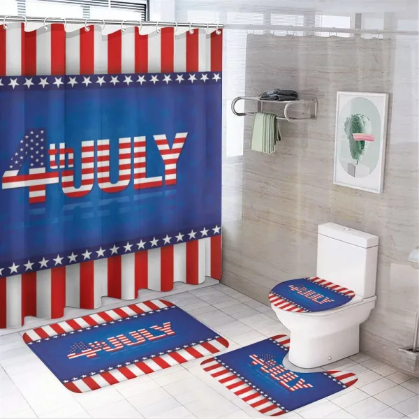 America Flag Pattern on a shower curtain