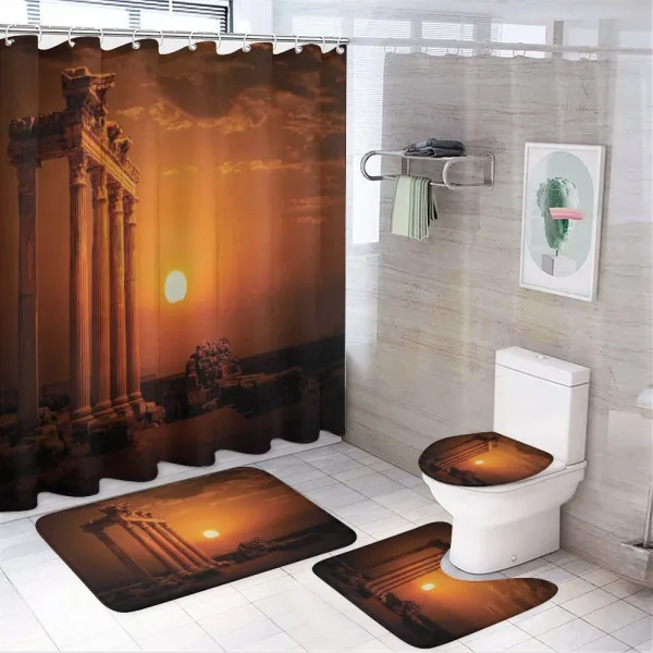 Antique Style Monument on a shower curtain
