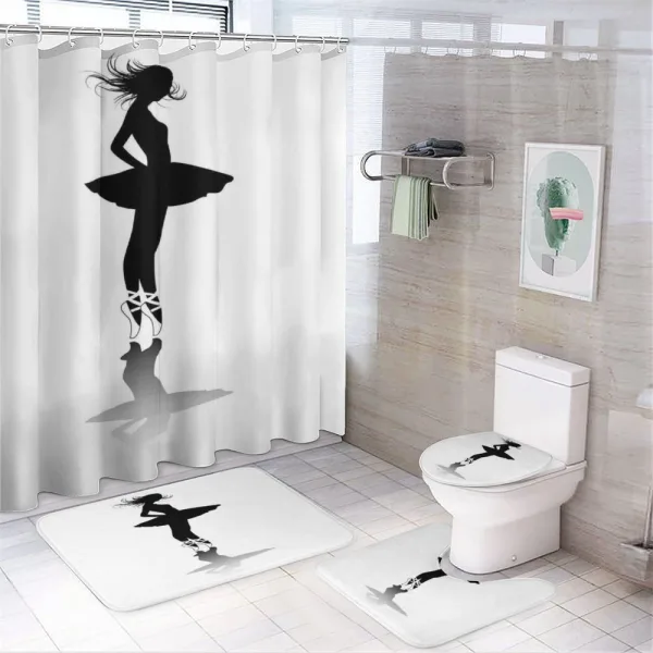 Dancer in a Tutu on Stage on a shower curtain
