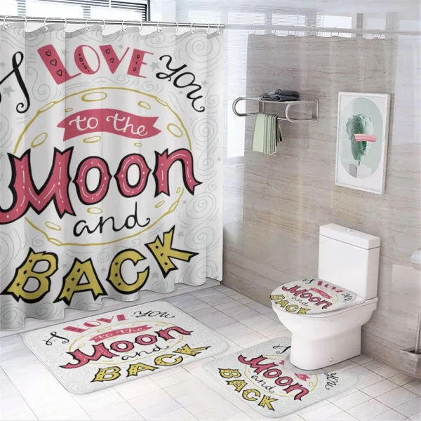 Hand Drawn Phrase on a shower curtain